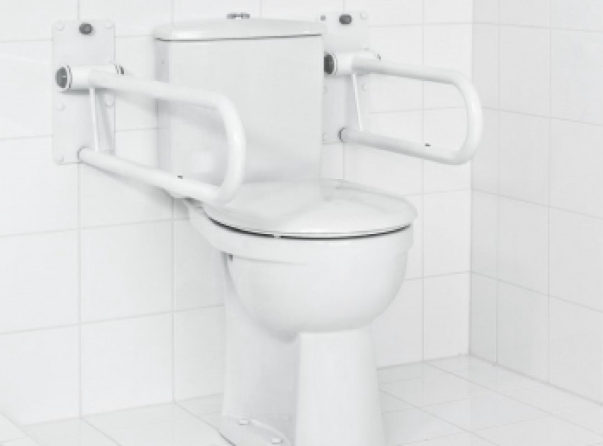 A0130201 Opklapbare Beugel Wit Lang