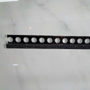 Glitter Tegelprofiel ZWART KLEUR / Blok Model / 270cm Lang / 10mm DIK