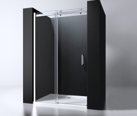 Nisdeur schuif verstelbaar 118-120cm H=200cm NANO glas 8mm