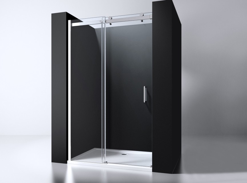 Nisdeur schuif verstelbaar 118-120cm H=200cm NANO glas 8mm