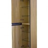 Lotus kolomkast met 2 deuren 35 cm naturel eik/mat zwart