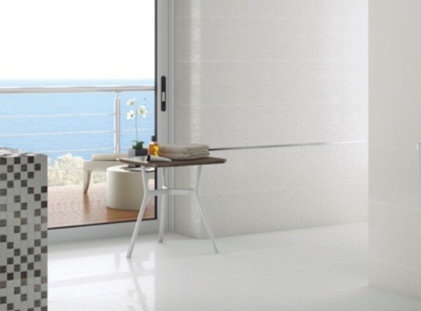 Smart Glitter Tegel (Wit) 60x60 - Semi Glans