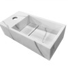 Noble fontein links Solid surface 36 x 18 x 10 cm marmer wit