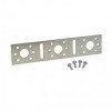 Bevestigingstrip met vier schroeven tbv bevestiging muurplaten
