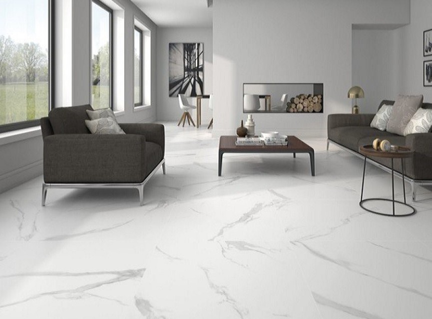 CARRARA MAT Marmerlook ( MAT ) 60x60 Vloertegel 60x60 / Woonkamer / Slaapkamer / Badkamer En Winkelruimte