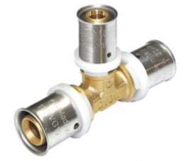 Pers t-stuk Overgang 20mm x 16mm x 20mm