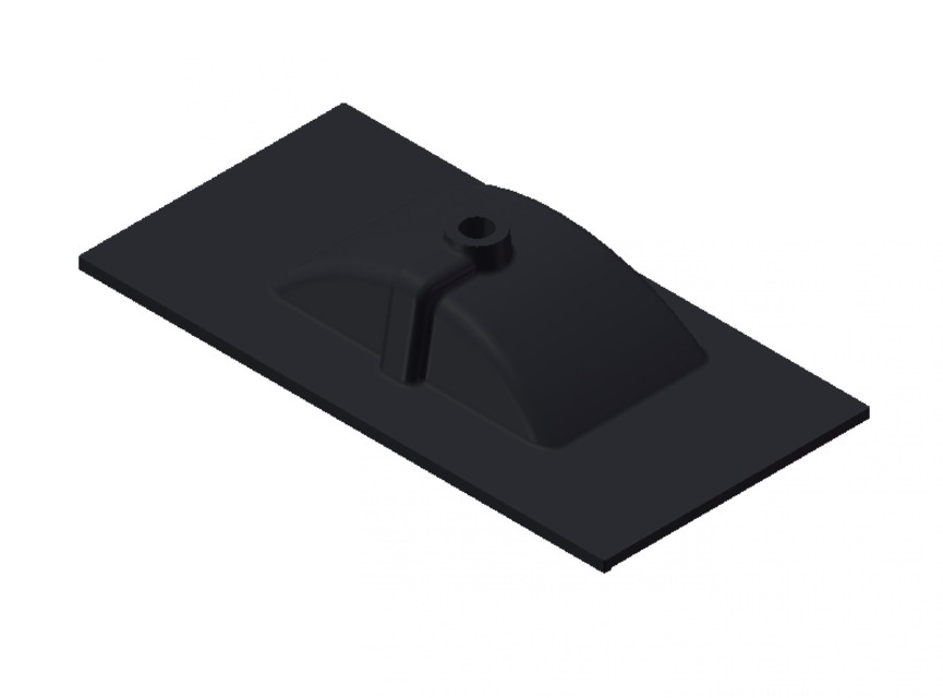Florence Wastafel Parijs 90cm Zonder Kraangat Mat Zwart