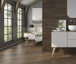 Alessandria Nut 20x120 Keramisch Parket ( MAT ) Vloer en Wandtegels / Woonkamer / Winkel Ruimte / Badkamer
