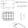 Douchebak Just-Solid 120x90x3,5cm Zwart