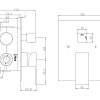 Inbouw douchemengkraan + omstel 2 functies incl. Inbouw box
