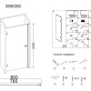 Nisdeur 78,5-80x200cm NANO glas 8mm
