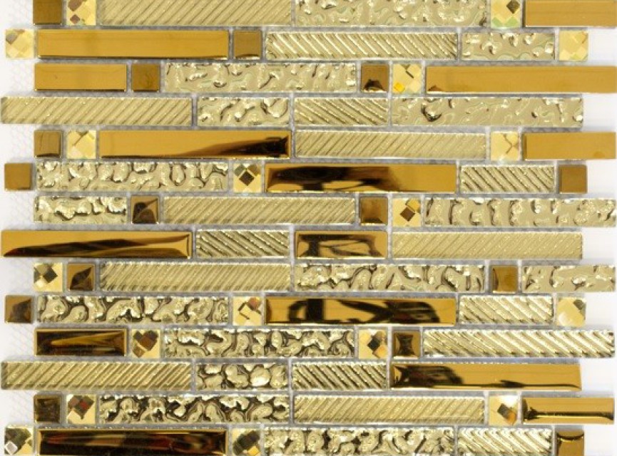 Mozaiek Digger 30x30 cm GOUD / GOUDEN