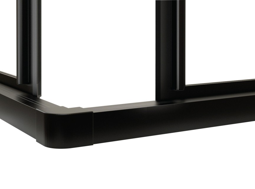Black-Corner douche hoekinstap 990x990x2100x4mm