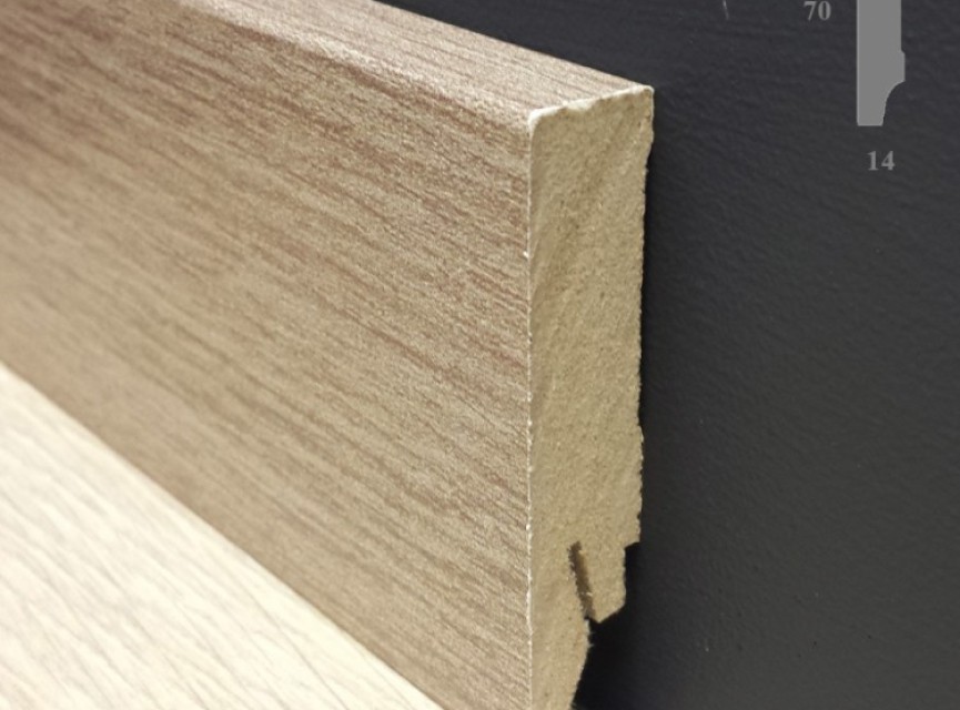 Bijbehorende MDF plint