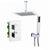Florence Showerset Palermo Vierkant 10 Inch Plafond Chroom