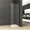 zijwand tbv schuifbare nisdeur mat-zwart 100 cm 8 mm Nano