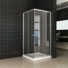 Eco hoekinstap douchecabine 5mm 1000x1000x1900 helder glas