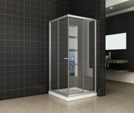 Eco hoekinstap douchecabine 5mm 1000x1000x1900 helder glas