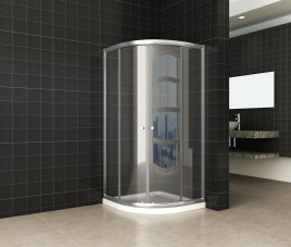 Eco 1/4 ronde douchecabine 5mm 1000x1000x1900 helder glas