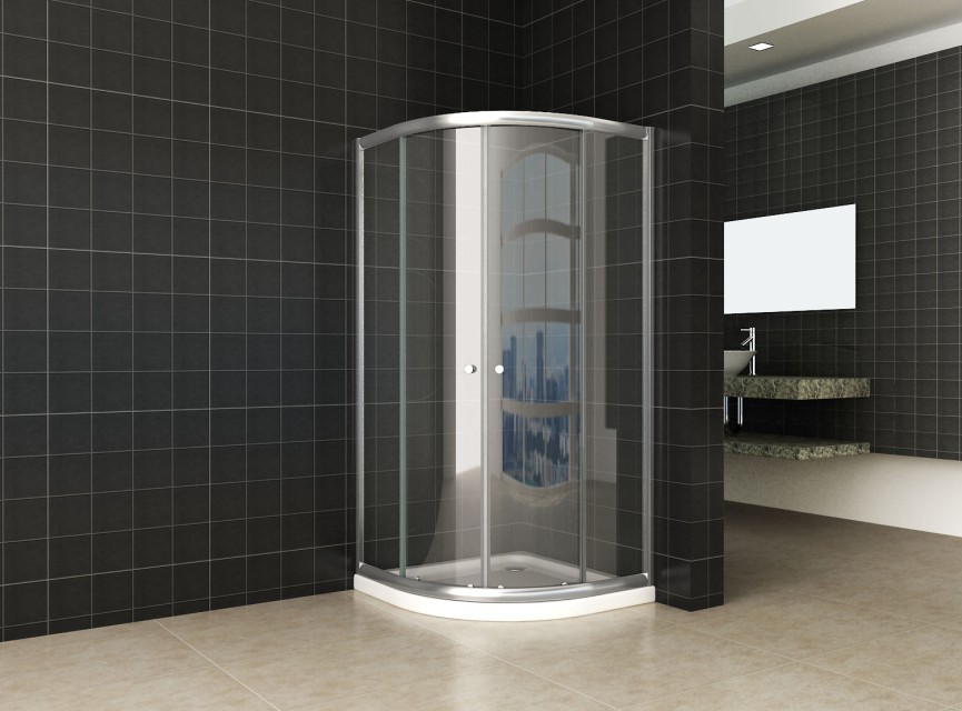 Eco 1/4 ronde douchecabine 5mm 1000x1000x1900 helder glas