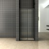 Skyline schuifbare nisdeur 1100x2000 mat-zwart 8mm NANO