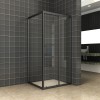 Skyline zijwand 800x2000 mat-zwart 8mm NANO voor skyline schuifbare nisdeur