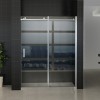 schuifbare nisdeur 2-d. 1600x2000 chr.8mm NANO