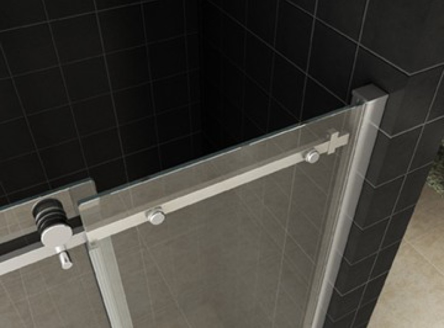schuifbare nisdeur 2-d. 1600x2000 chr.8mm NANO
