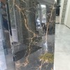 Ceasar Black Gold 60x120 LEVIGLASS / Hoogglans Vloertegels / Woonkamer / Winkel Ruimte / Badkamer