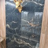 CEASAR BLACK GOLD 120x120 / Hoogglans Vloertegels / Woonkamer / Winkel Ruimte / Badkamer