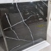 Black Zwart hoogglans 100x100 vloertegel