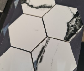 Lux. Mozaiek Iceberg White HEXAGON / 32,5x22,5 