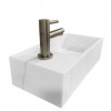 Noble fontein links Solid surface 36 x 18 x 10 cm marmer wit