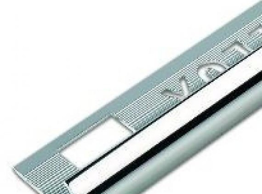 Aluminium Tegelprofiel Rond 10mm - Chroom