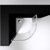 Project 1/4 ronde douchecabine 90x90x190cm glas 5mm