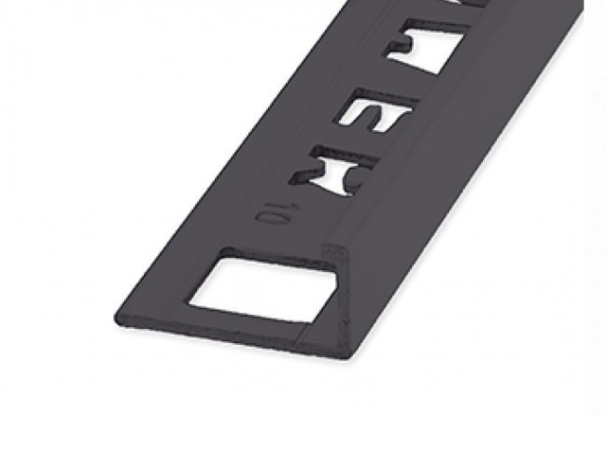 OPPIO MAT Zwart Tegelprofiel Recht 11 Mm - MAT ZWART