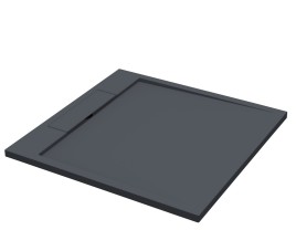 Douchebak Just-Solid 120x90x3,5cm Zwart