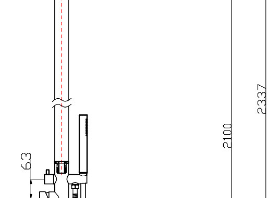Buitendouche Sole RVS-304 met handdouche