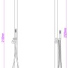 Buitendouche Sunset RVS-316 met handdouche
