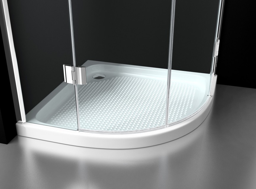 Erico 1/4 rond cabine met 2 deuren 100x100x192cm NANO glas 8mm
