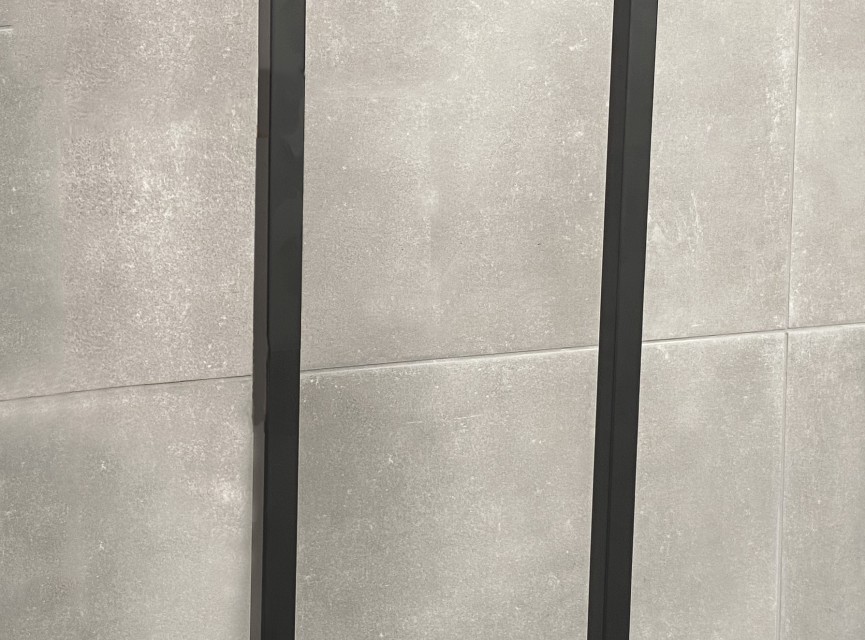 Loft industrieel handdoekrek 950 x 250 x 20 mat-zwart