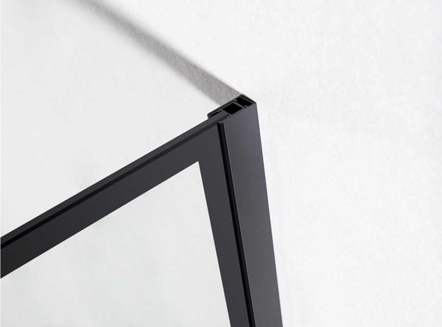 Florence Inloopdouche Monza 120cm Zwart
