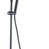 Caral-Eco Twenty douche-opbouwset + thermostaatkraan mat-zwart