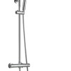 Caral-Eco Twenty douche-opbouwset + thermostaatkraan chroom