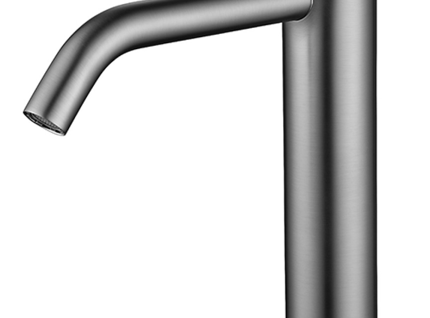 Ribbd XL hoge wastafelmengkraan gunmetal