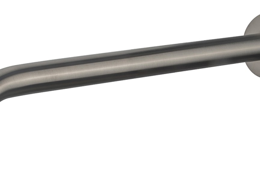 luxe douche-arm rond muurbev. 35cm  Gunmetal