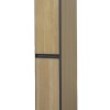 Lotus kolomkast met 2 deuren 35 cm naturel eik/mat zwart