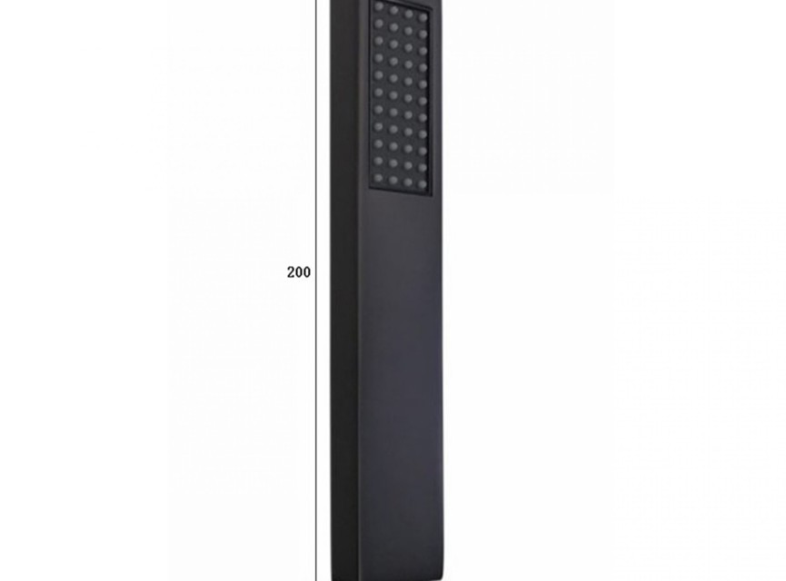 Florence Showerset Palermo Vierkant 12 Inch Plafond Zwart