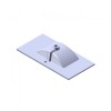 Florence Wastafel Parijs 90cm Met Kraangat Mat wit