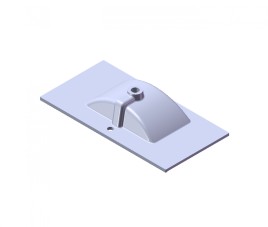 Florence Wastafel Parijs 90cm Met Kraangat Mat wit